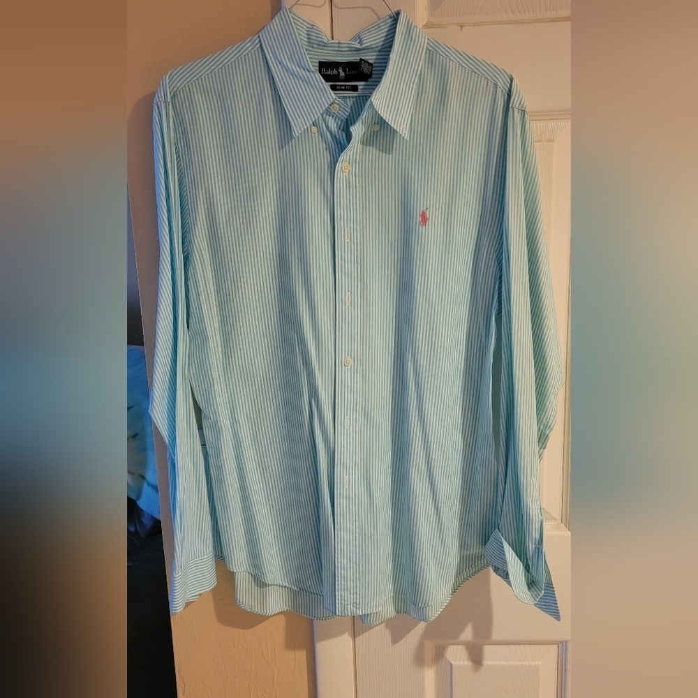 Ralph Lauren slim fit long sleeve men's dress shirt